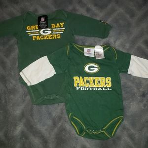 Green Bay Packers Baby Onsie size 0-3 Months